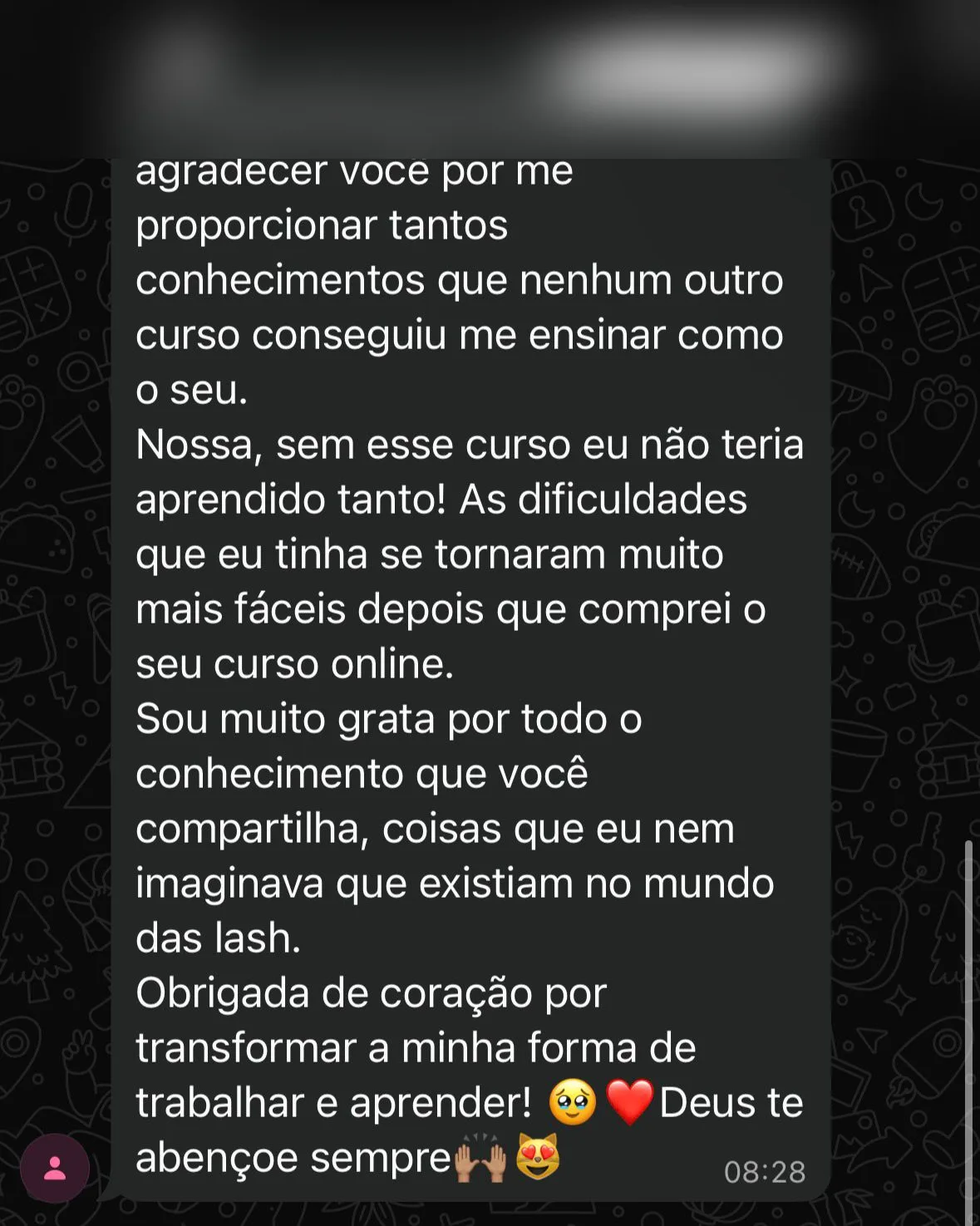 Depoimento aluna